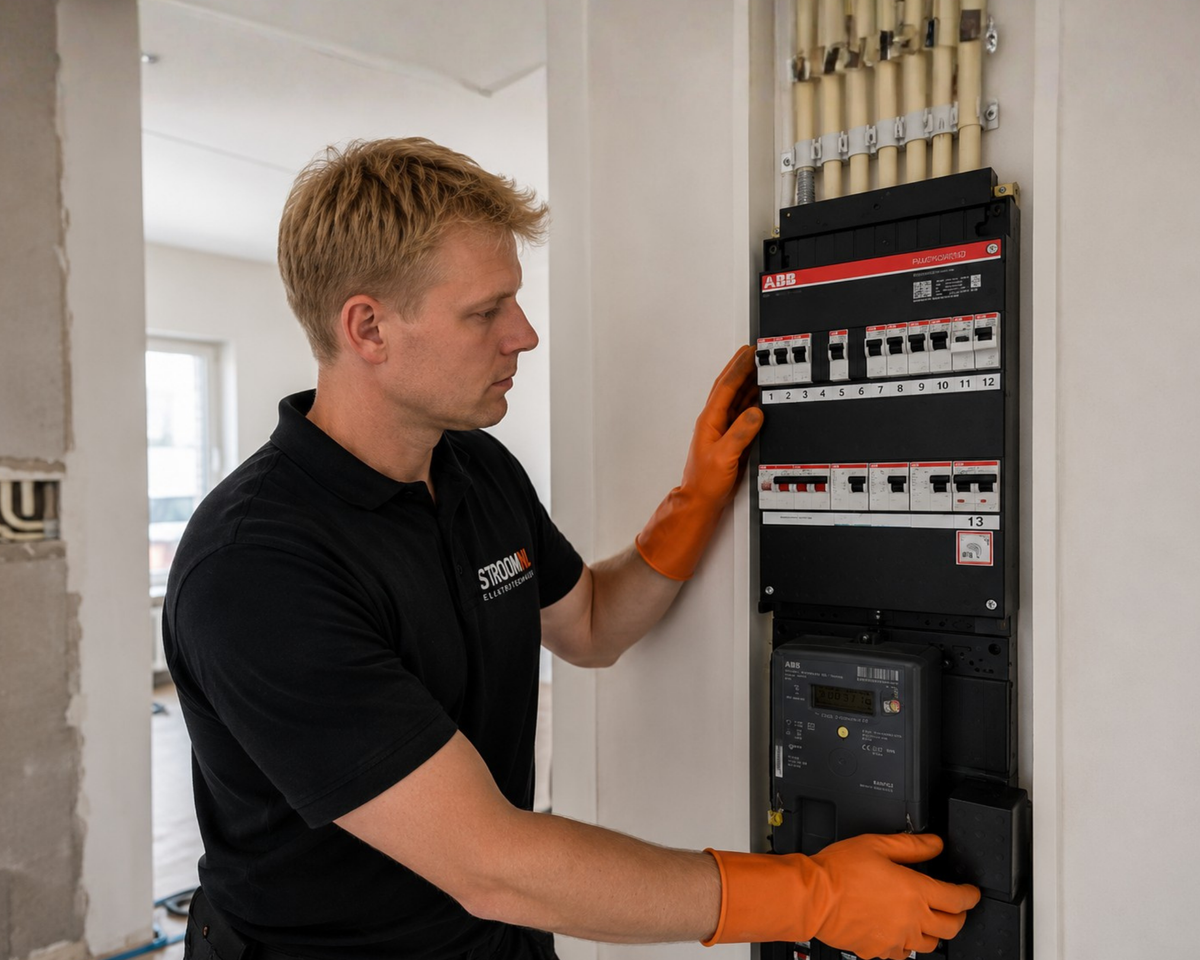 StroomNL elektricien aan het werk