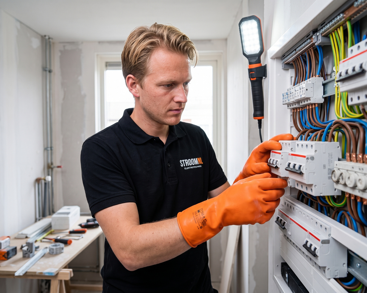 StroomNL elektricien aan het werk