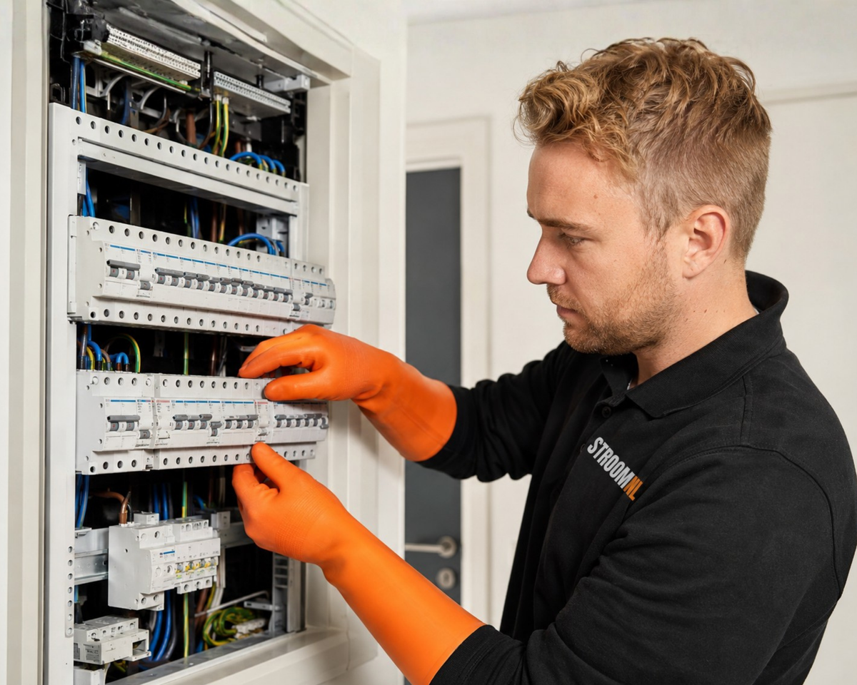 StroomNL elektricien aan het werk
