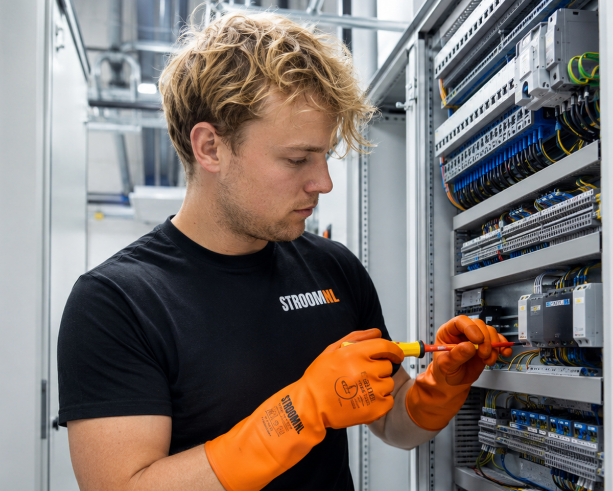 StroomNL elektricien aan het werk