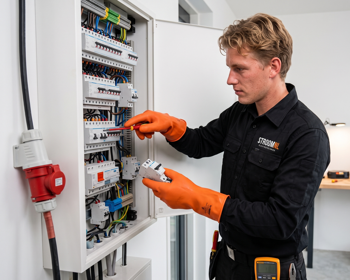 StroomNL elektricien aan het werk