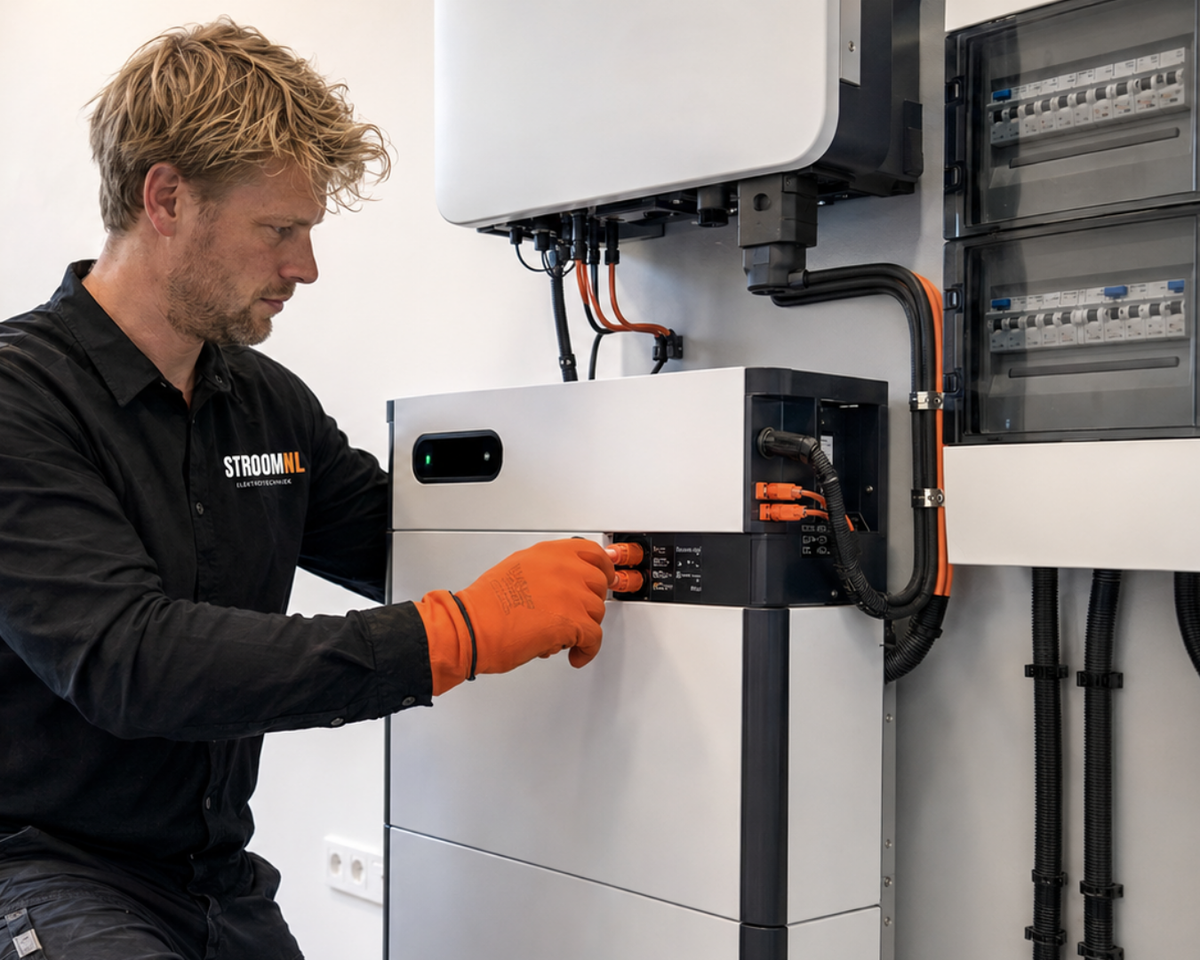 StroomNL elektricien aan het werk
