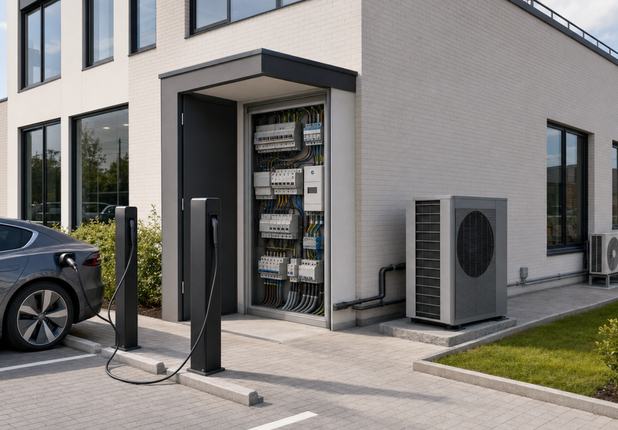 Moderne woning met hoger stroomverbruik en behoefte aan een thuisbatterij